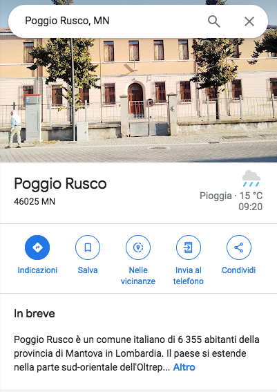 Perché si chiama Poggio Rusco?