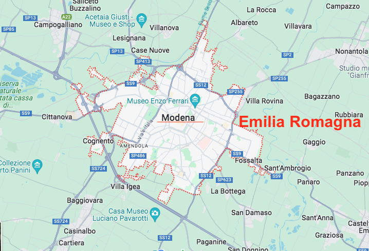 In quale regione si trova la città di Modena?